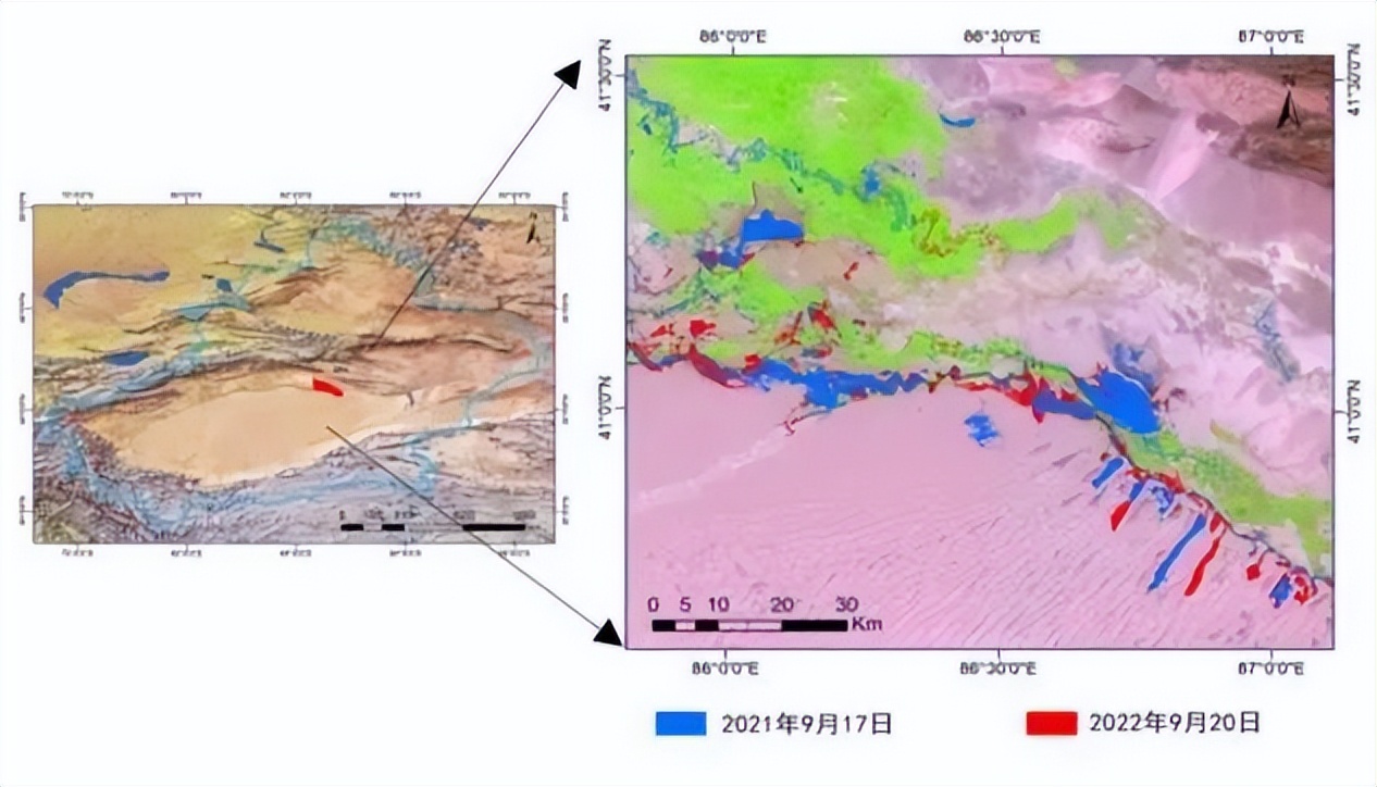 塔克拉玛干沙漠出现神秘湖泊,塔克拉玛干沙漠出现湖泊原因