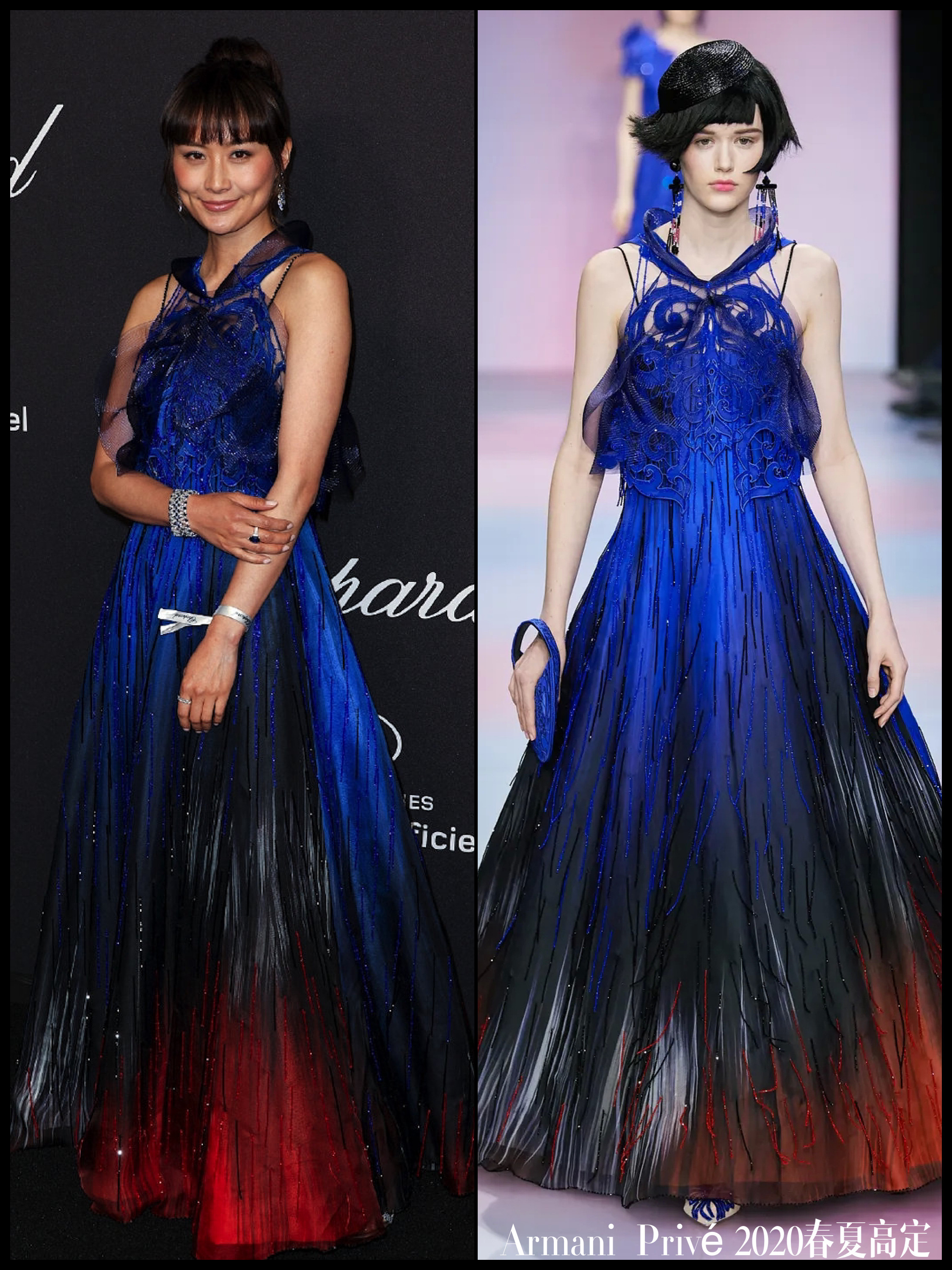 汤唯亮相戛纳红毯造型,汤唯穿高定礼服走戛纳红毯