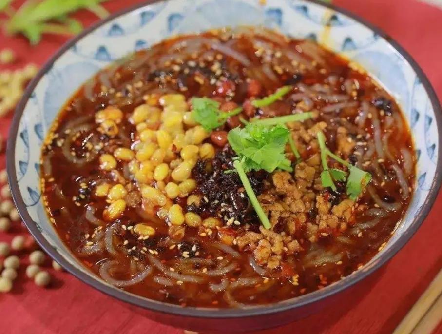 重庆正宗又辣又香的酸辣粉,天下第一香酸辣粉