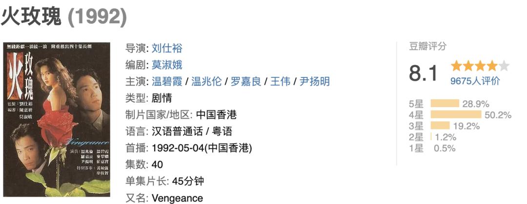 美艳、魅惑，港剧第一复仇女神