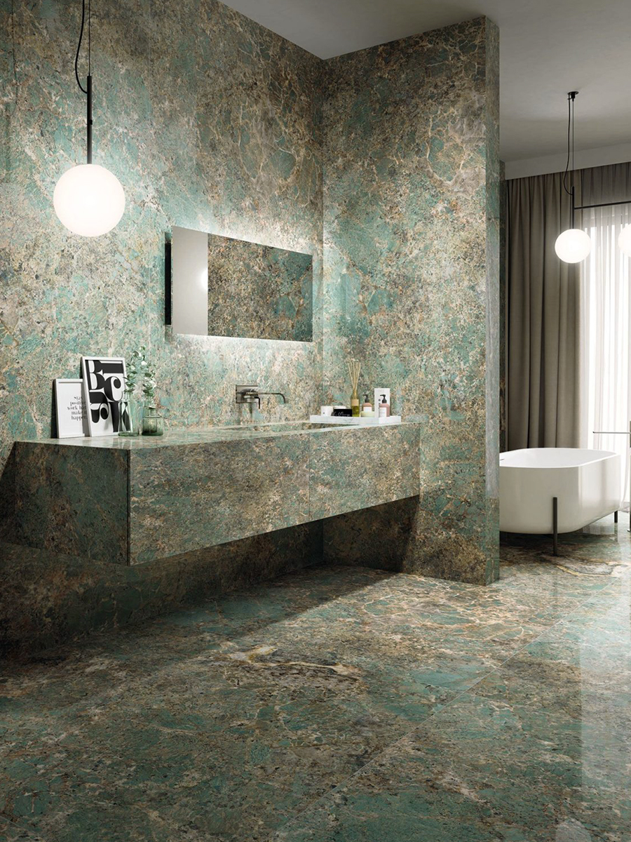 装修大理石砖怎么选择,卫生间地面铺贴600*1200的岩板