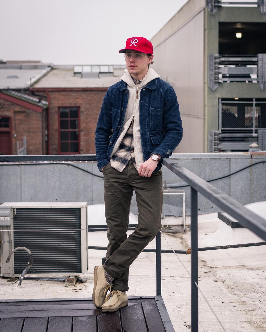 男士穿搭春季搭配高级感工装风,复古工装风搭配男