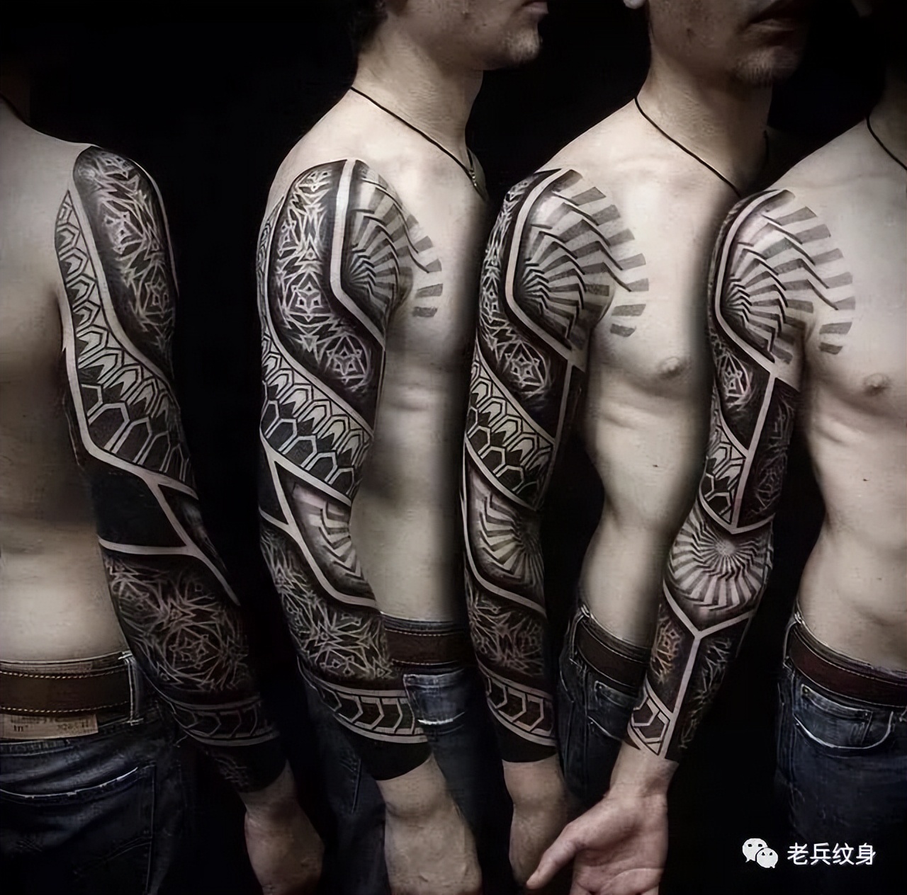 花臂纹身彩臂,花臂一次性纹好还是分次纹好