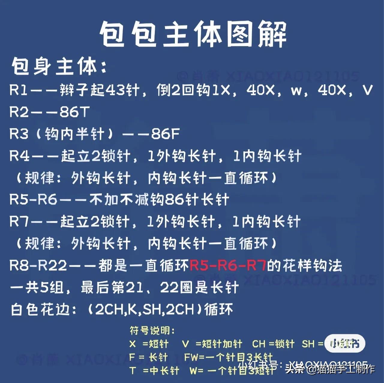 森系零钱包包钩织教程来喽，有图解呦