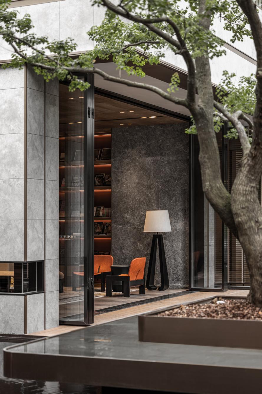 轻奢风电视背景墙大理石灰,新中式高级灰大理石电视背景墙