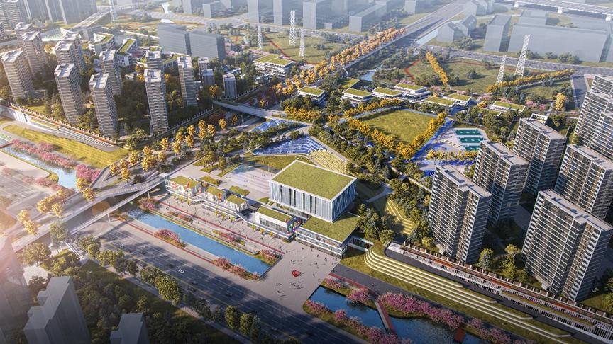 *界无**山水，绿墨连城——宁波下应车辆段上盖开发项目/华东院