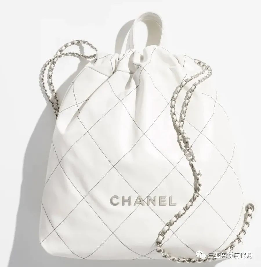 香奈儿标志白色包包2023新款,香奈儿包包白色大包最新款