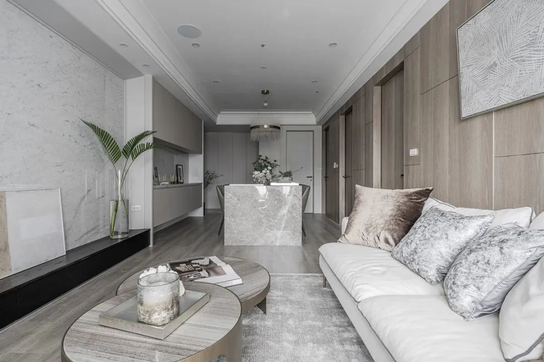 纯色暖灰色大理石效果图,浅白灰大理石纹理地砖装修效果图