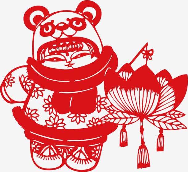 元宵节剪纸简单又好看完成图,关于庆新春闹元宵的剪纸作品