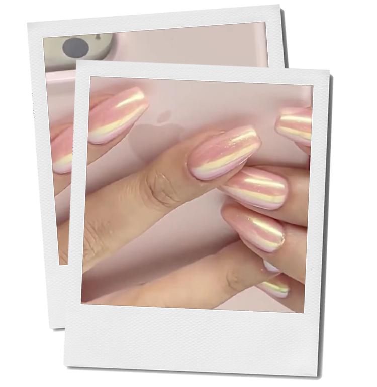 朋友圈秀美甲姿势不露脸,吸铁石花式猫眼美甲