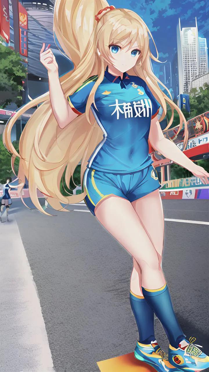 巴西世界杯足球宝贝彩妆绘画,ai绘画男足夺冠