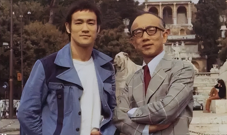 大揭秘邹文怀和李小龙全集,邹文怀与李小龙片场合照