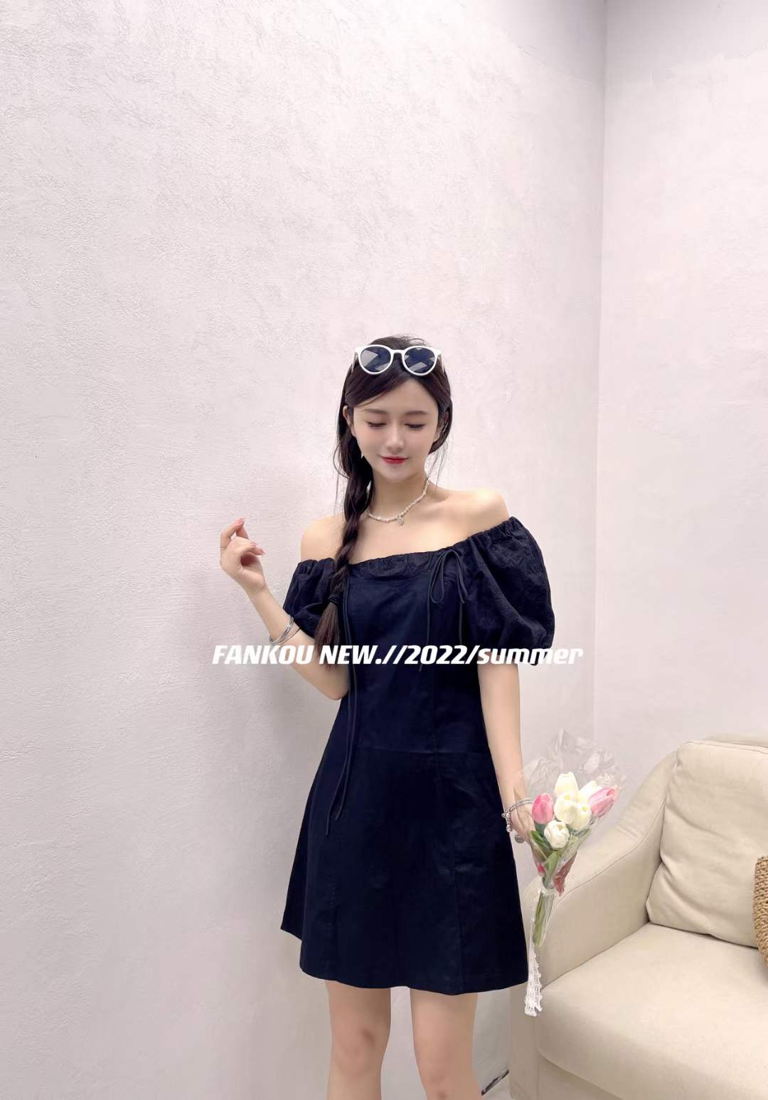 可盐可甜连衣裙夏季收腰,可盐可甜纯棉连衣裙