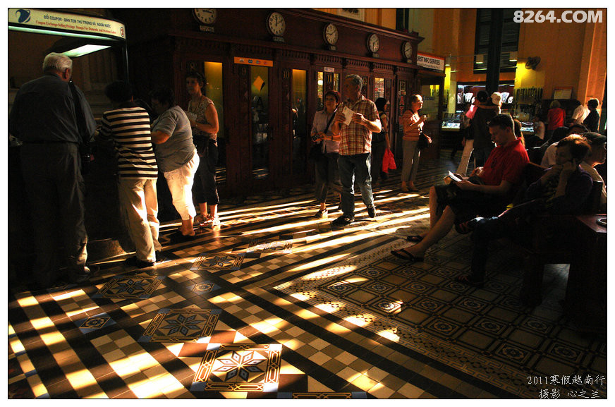 越南旅游者胡志明,胡志明市百年邮局