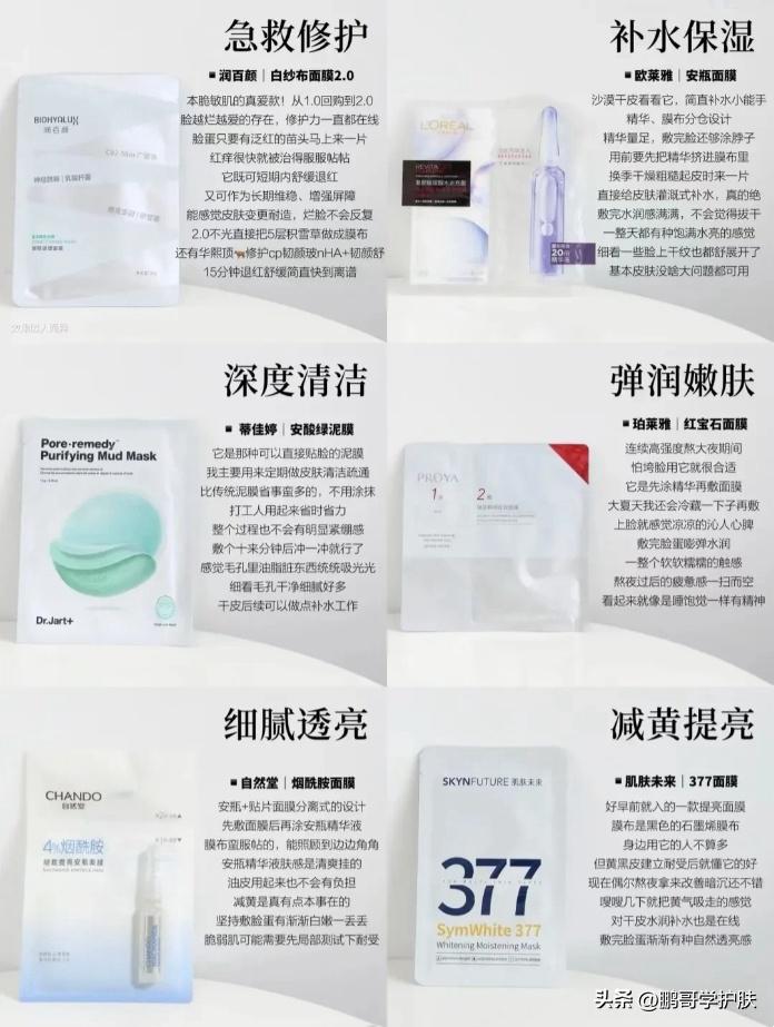 涂抹式面膜和贴片式面膜哪个更好,贴片式面膜和水洗面膜哪个更好用