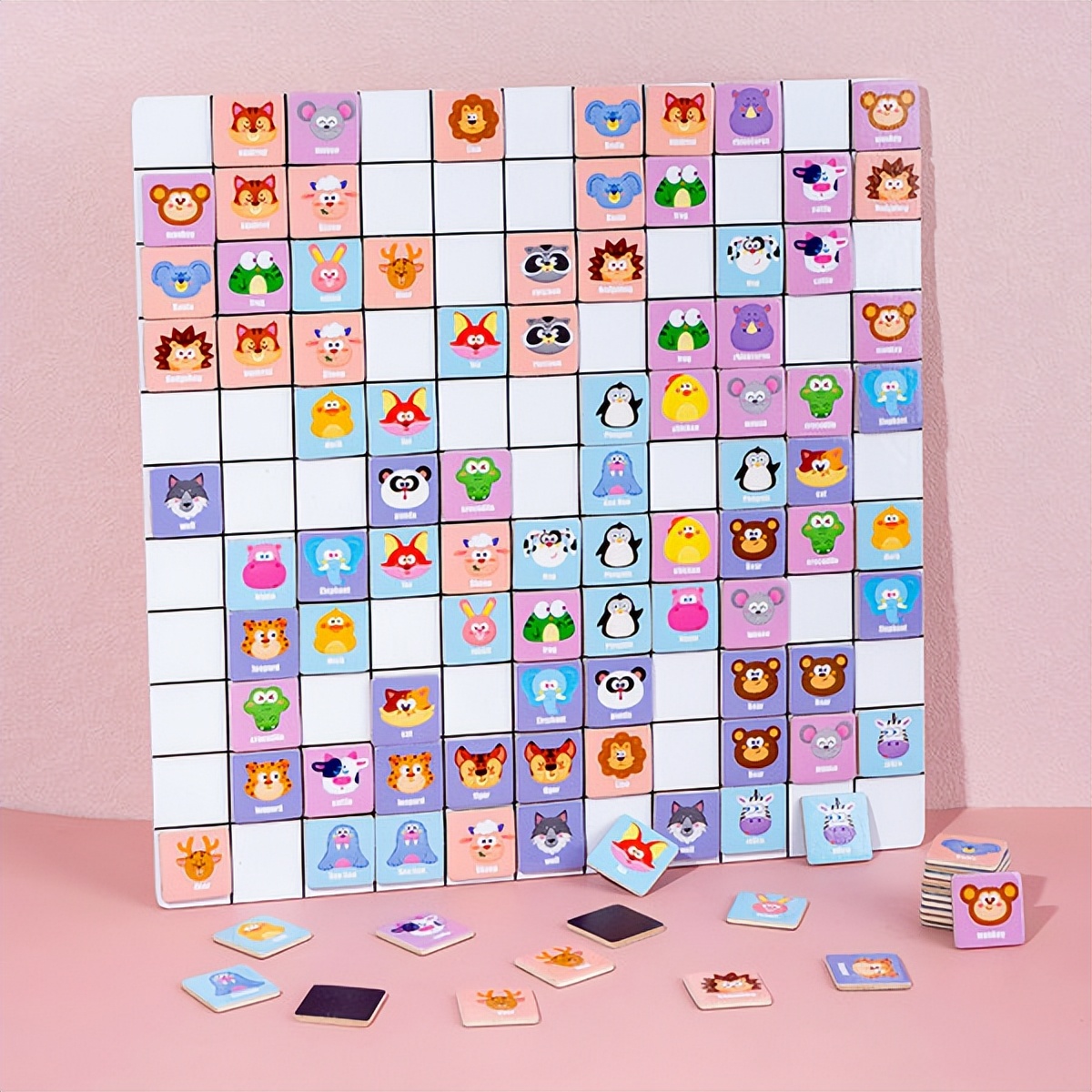 「义乌购新奇特」连连看木制游戏棋磁性对对碰