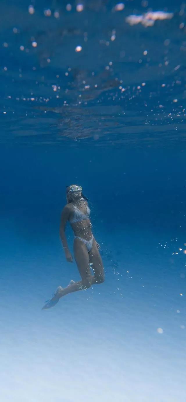 美丽的碧海蓝天壁纸,2018蓝色大海夏天壁纸