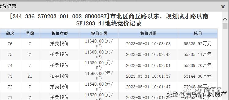 2023年青岛房企拿地排名,2024年一季度青岛房企排名