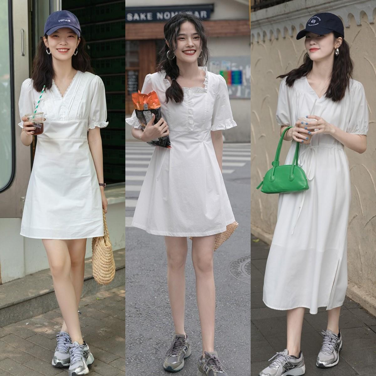 30+的女人，建议穿“裙子+平底鞋”，时髦百搭，舒适还不累脚