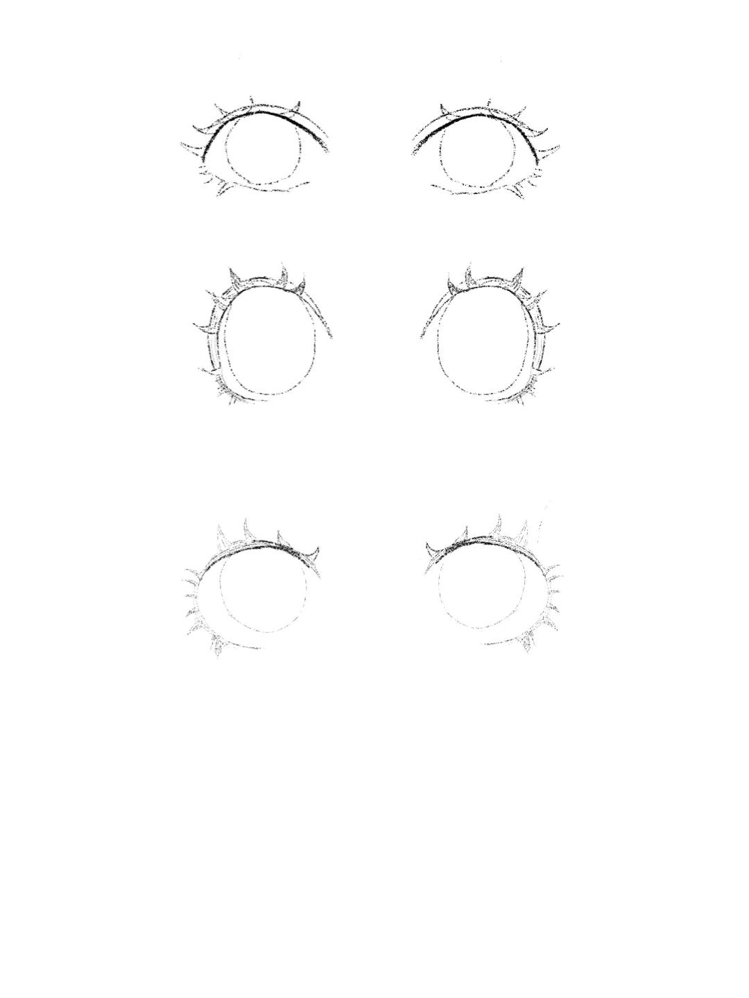 指绘日系动漫眼睛,指绘教程眼睛上色