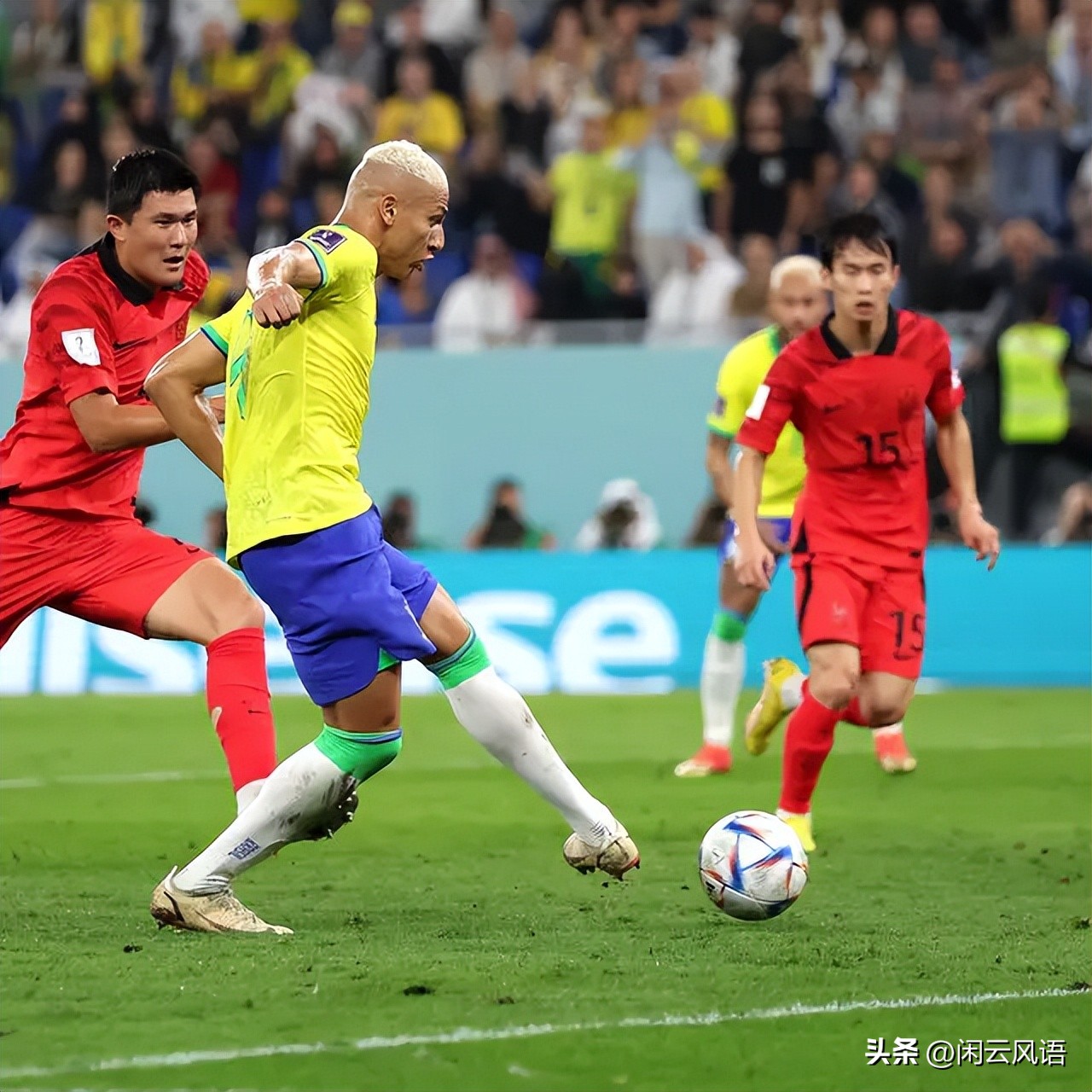 巴西队4-1战胜韩国最精彩进球,巴西半场4比0领先韩国评述