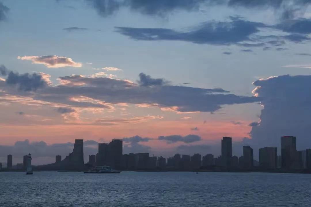 厦门秋天的夜,厦门秋天的夕阳