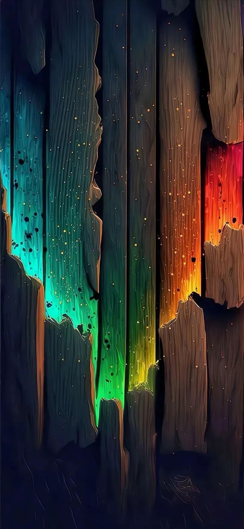 鲜艳色彩拼图手机壁纸,色彩堆叠手机壁纸