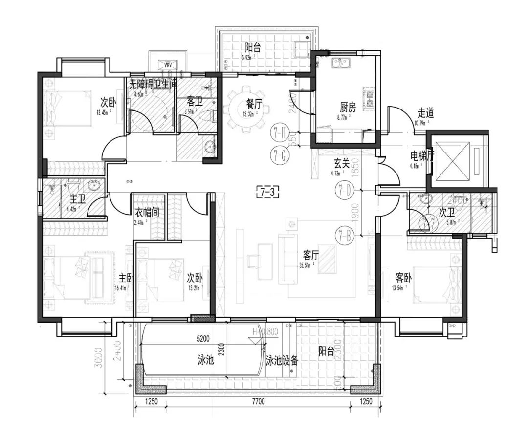 125平方双阳台公认最好的户型合集,十大最佳双阳台户型图