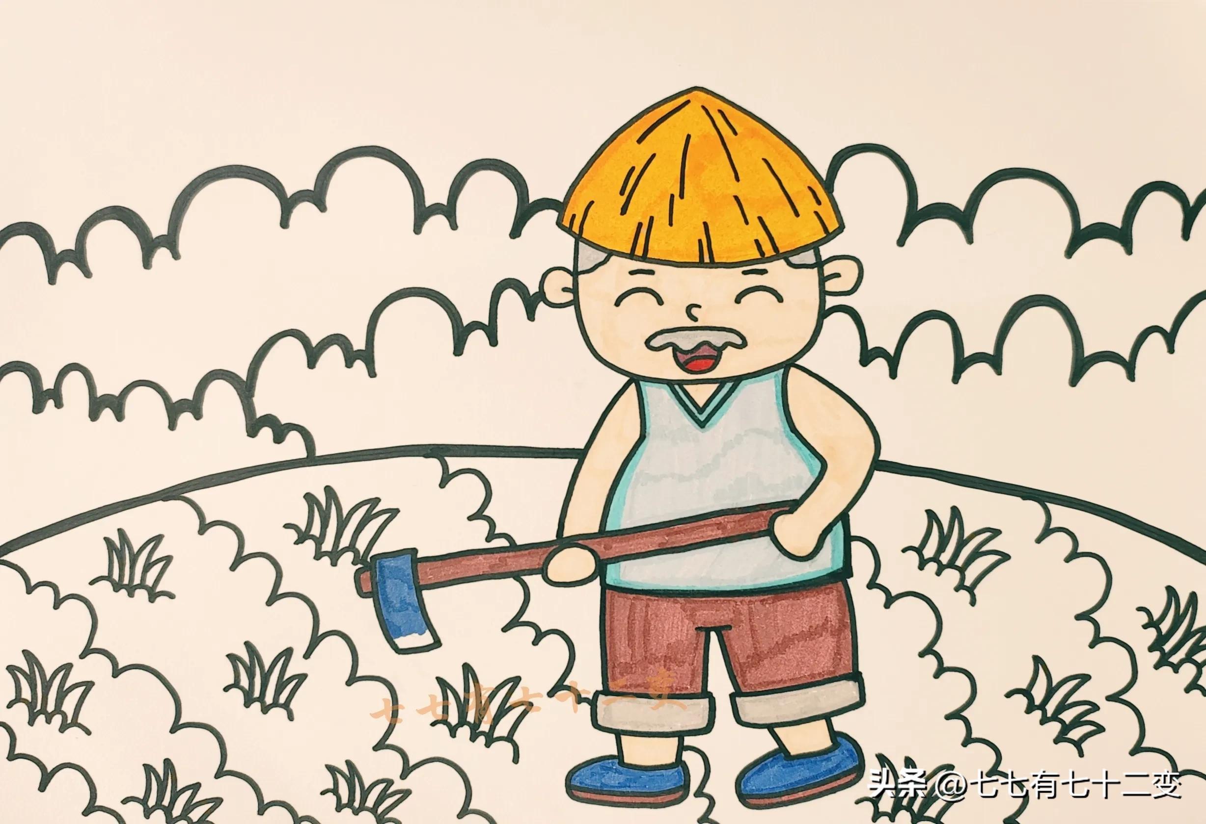 五一劳动节的诗配画怎么画,五一劳动节在田间画的画