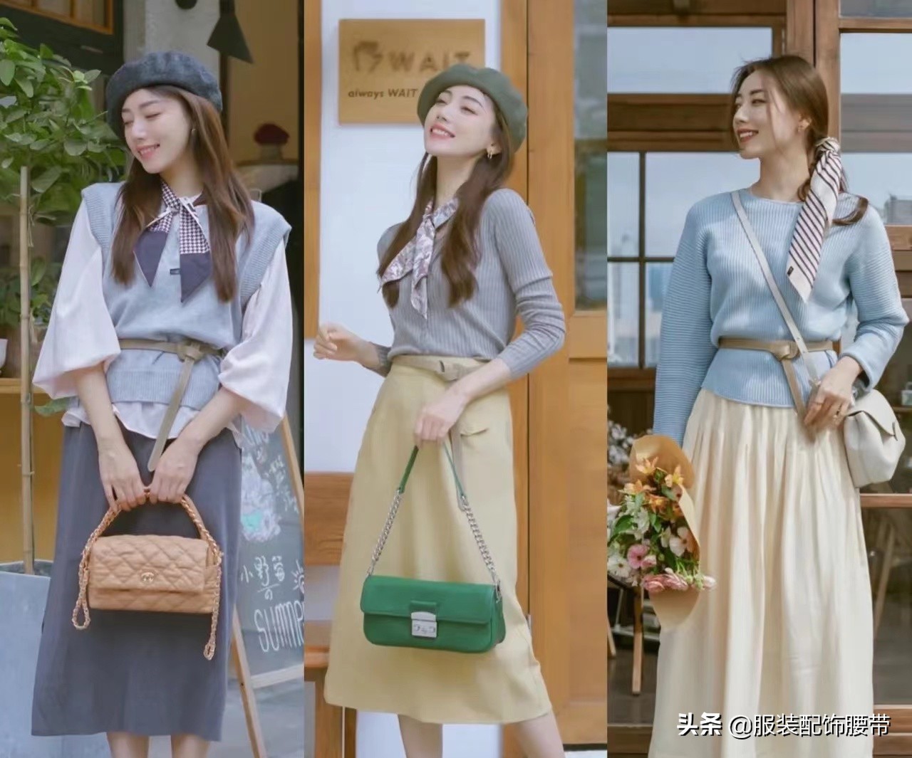 夏季连衣裙搭配腰带街拍,简单包臀连衣裙街拍穿搭