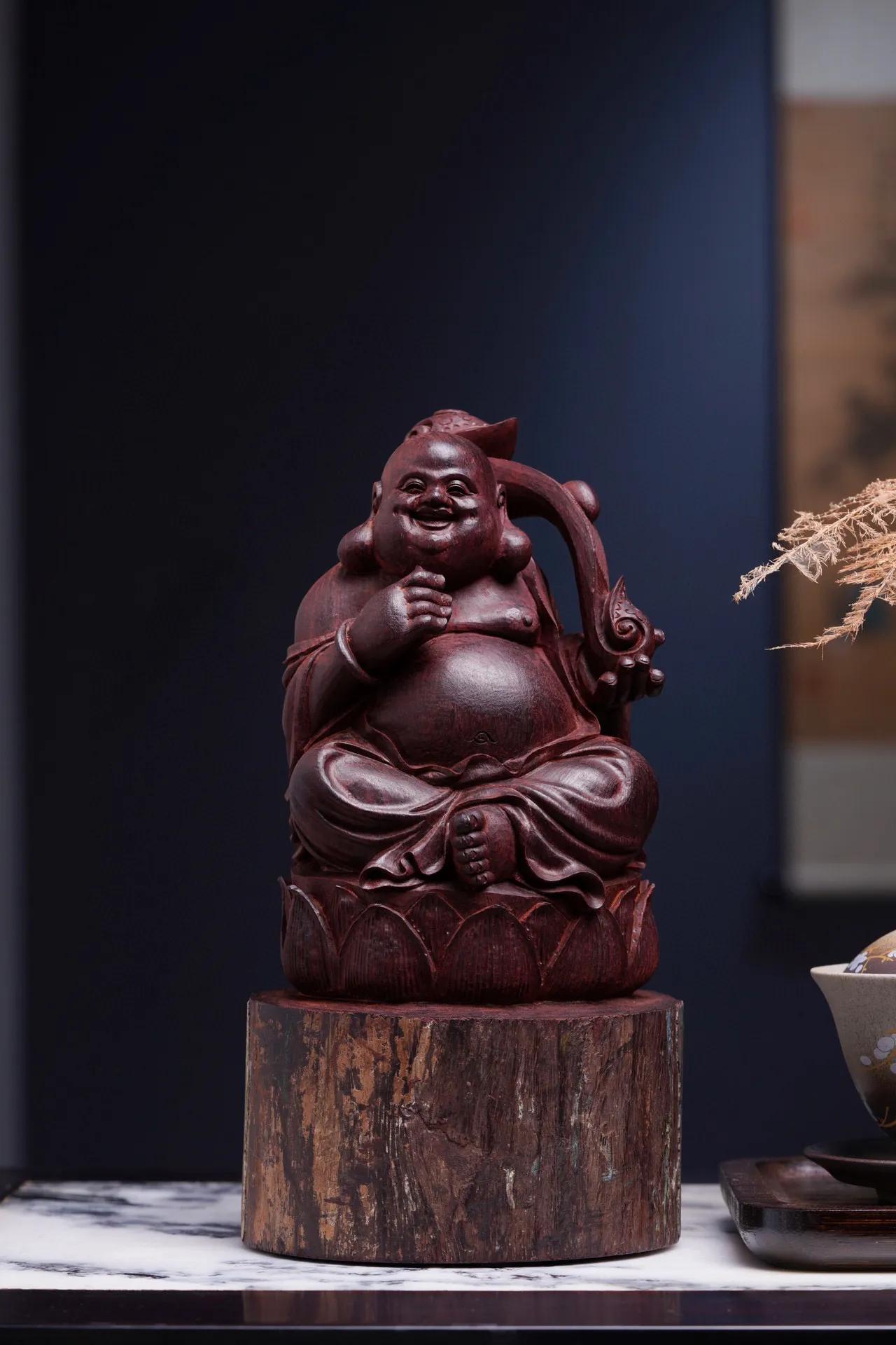 印度小叶紫檀观音,印度小叶紫檀弥勒佛像