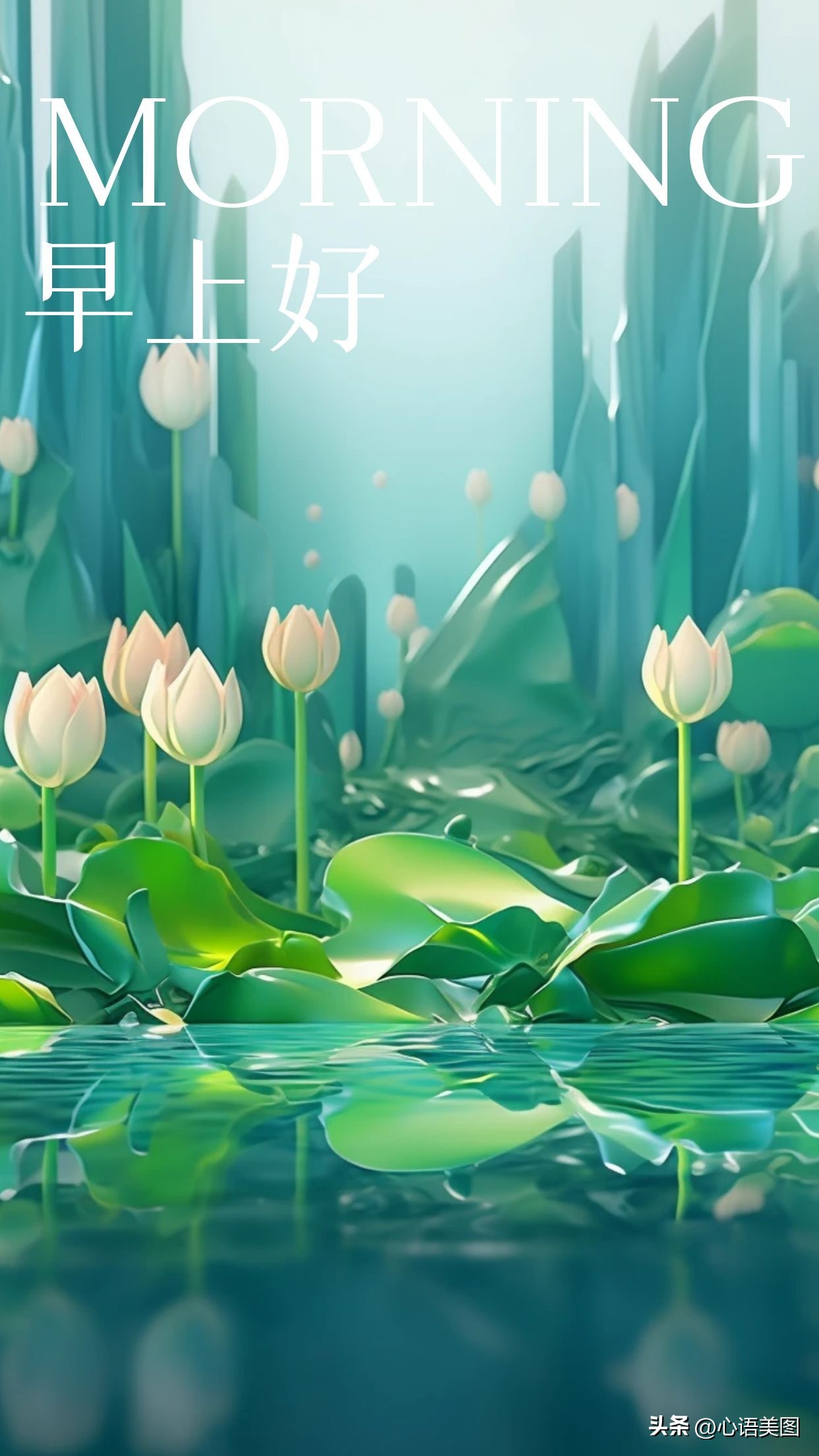 早安心语图片正能量句子：只有不断前行，才能刷新新的高度