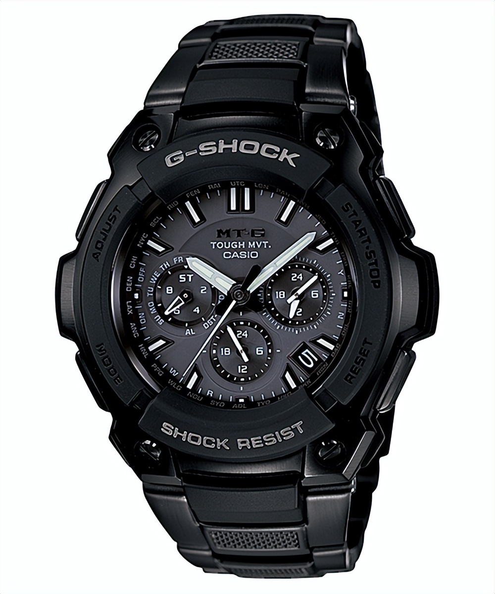 卡西欧gshock金属进化,卡西欧gshock黑金男表