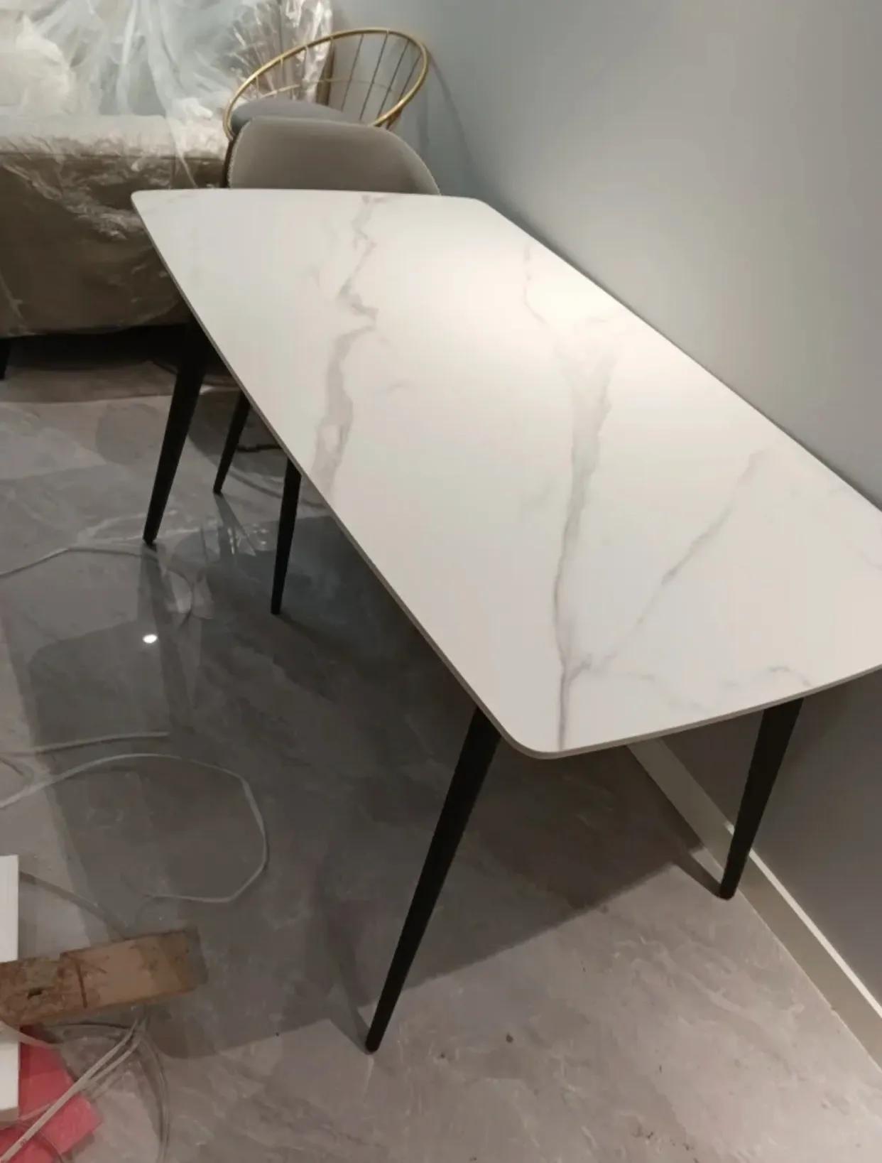 全网最火的10款岩板餐桌1米6,岩板餐桌和大理石餐桌怎么选