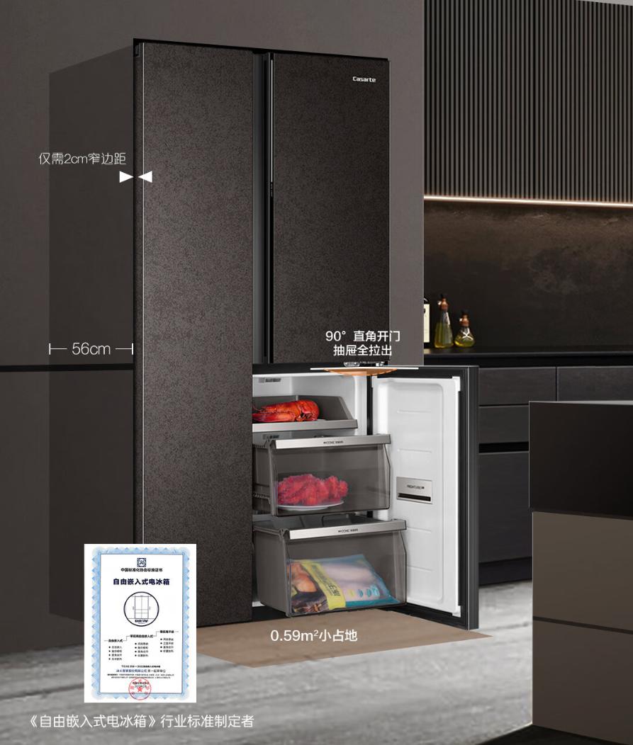 冰箱预留尺寸和冰箱大小正好,厨房冰箱尺寸最小预留多少合适