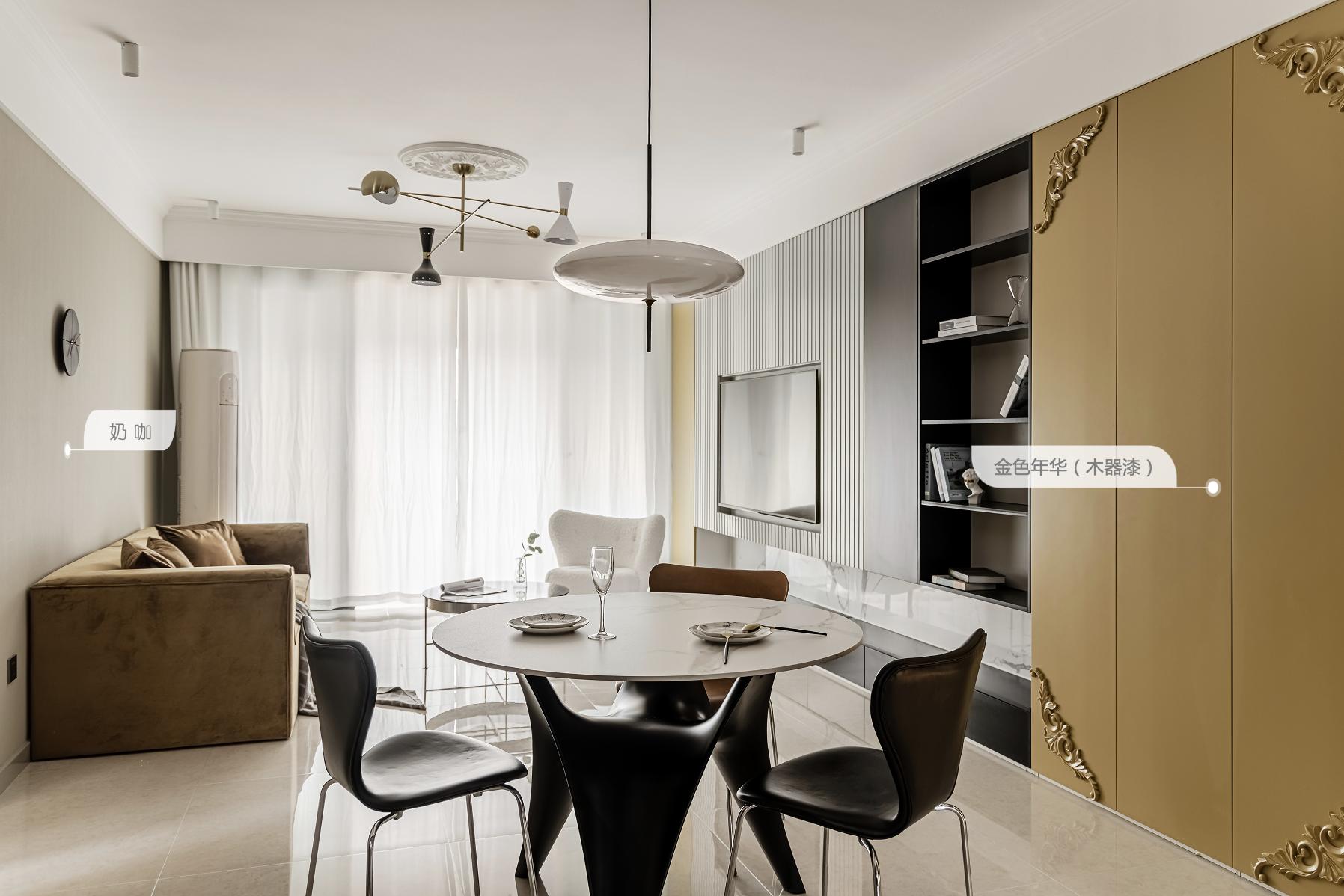 现代和复古的碰撞，喜欢我家的颜色