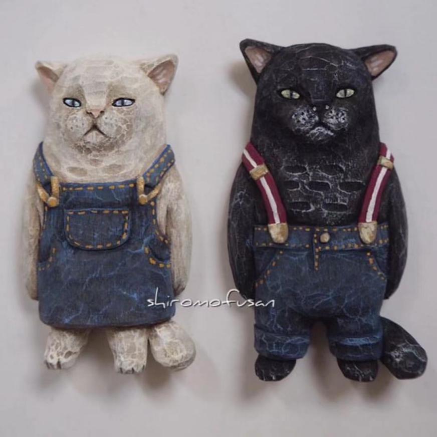 日本艺术家木雕猫,日本木雕猫艺术家