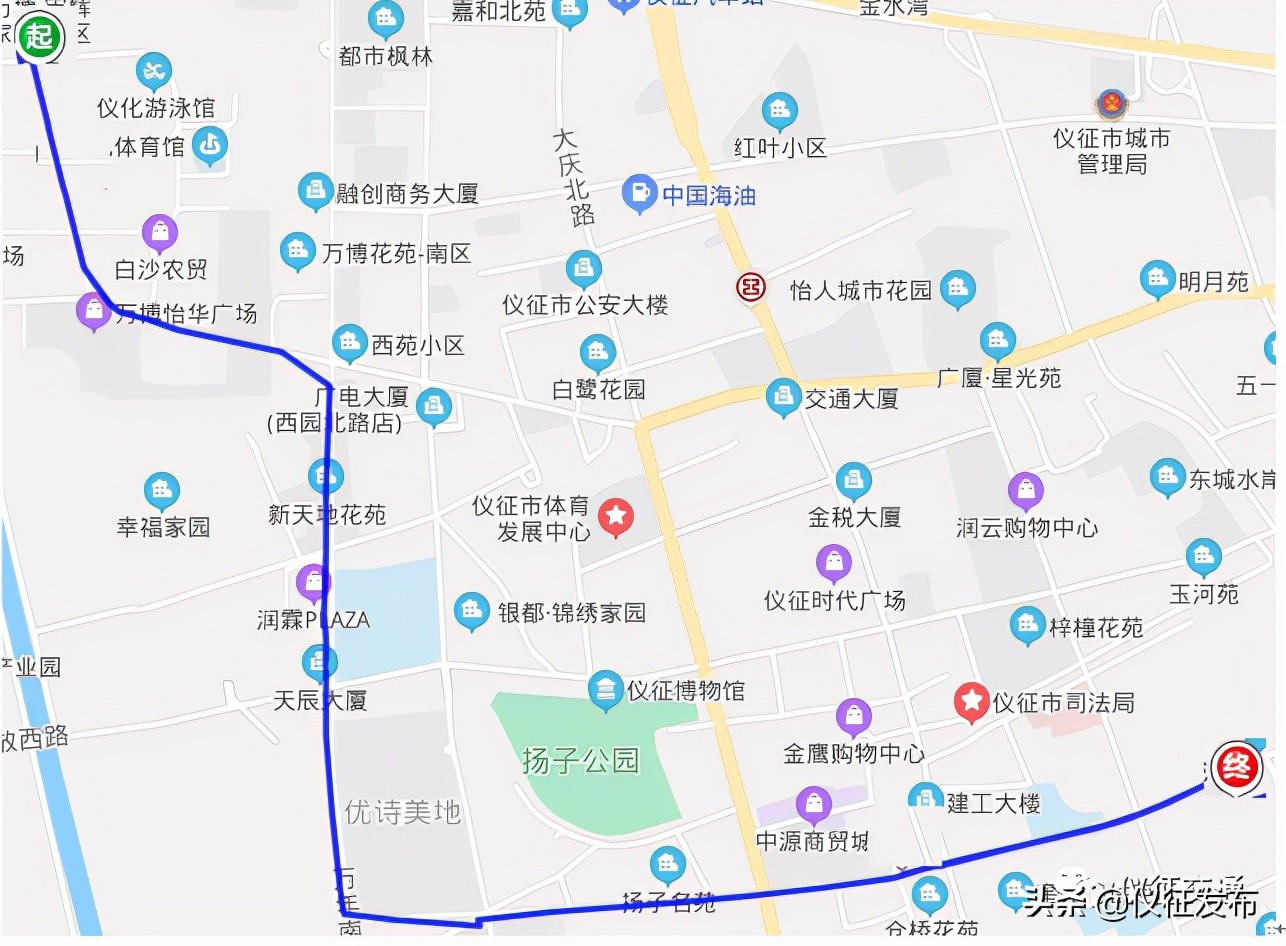 仪征7路公交时刻表,仪征最新公交车路线时间表