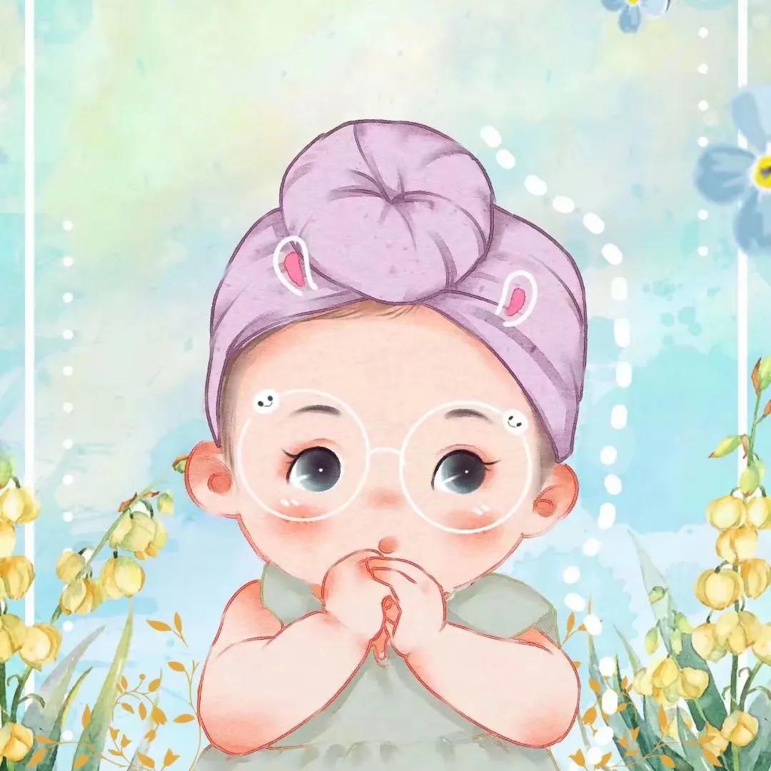 该换头像啦图片,萌娃头像可爱超萌背影