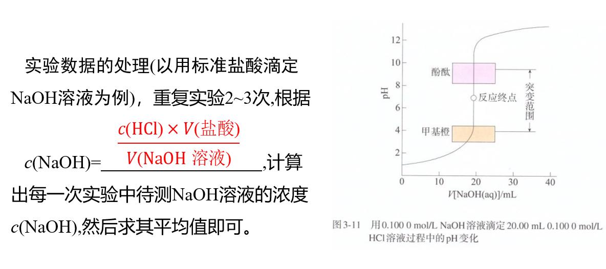 酸碱中和滴定原理,酸碱中和滴定的原理
