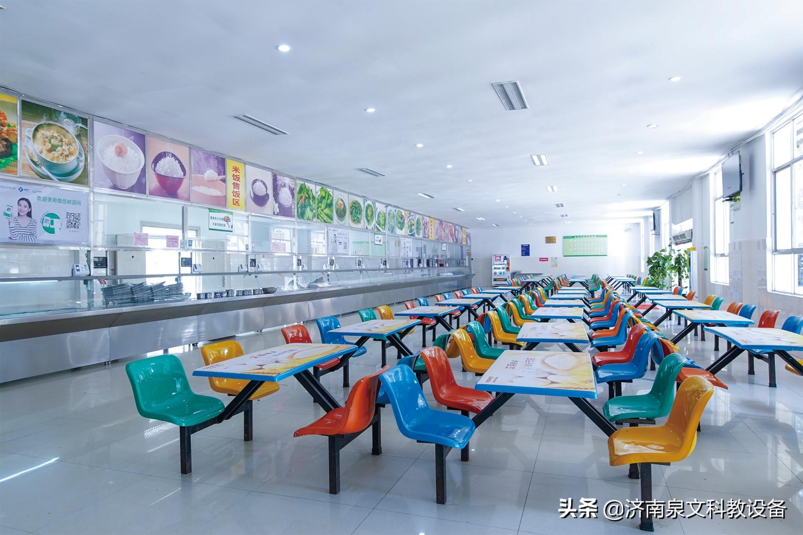 泉文科教设备生产厂家：学校餐桌的分类都有哪些？