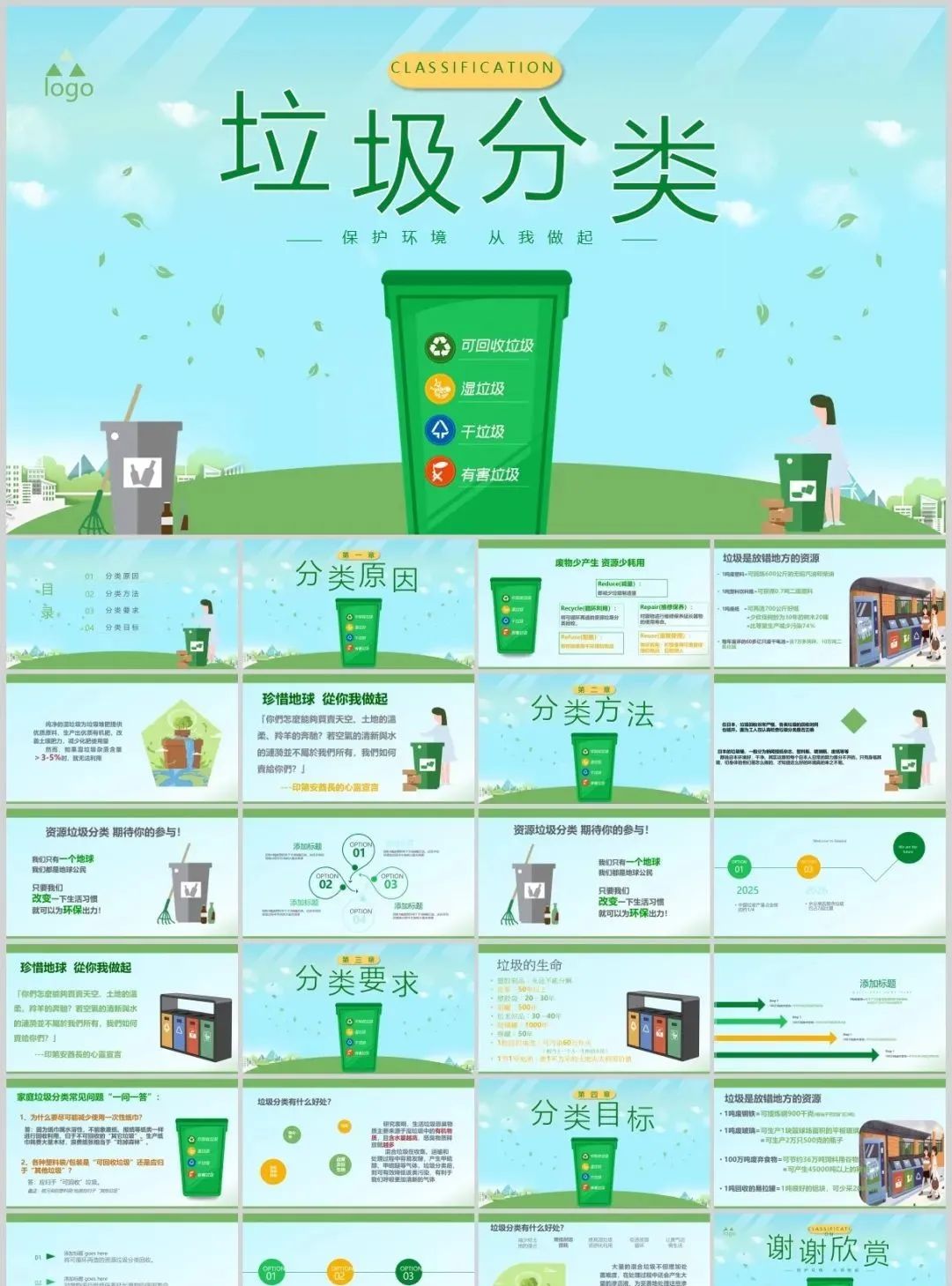 关于垃圾分类的图片ppt,2023垃圾分类宣传ppt