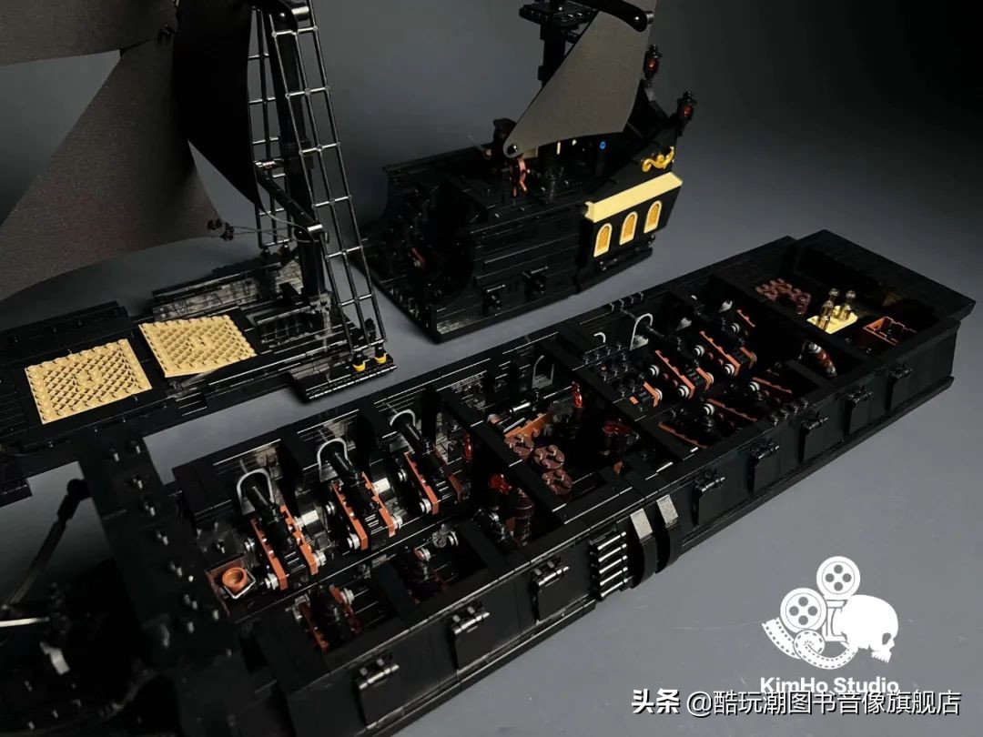 乐高加勒比海盗船黑珍珠moc,乐高黑珍珠号moc
