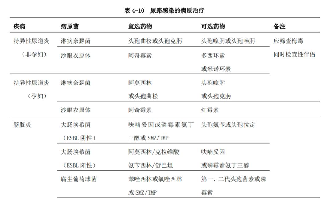 泌尿道感染的中医诊断,泌尿道感染用药