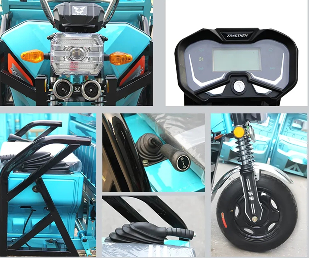 宗申野马电动三轮车测评:搭载64V50Ah磷酸铁锂电池,续航100公里