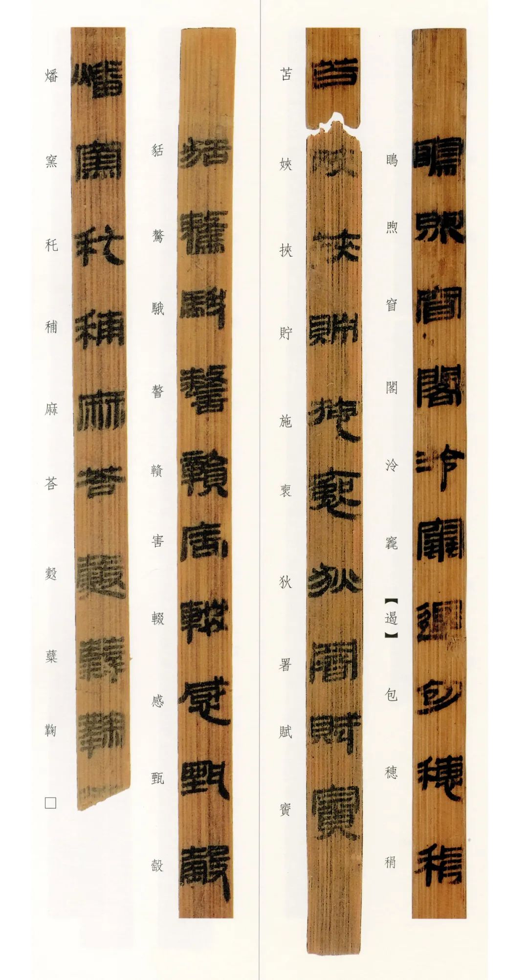 西汉竹书,西汉竹简草隶书法作品