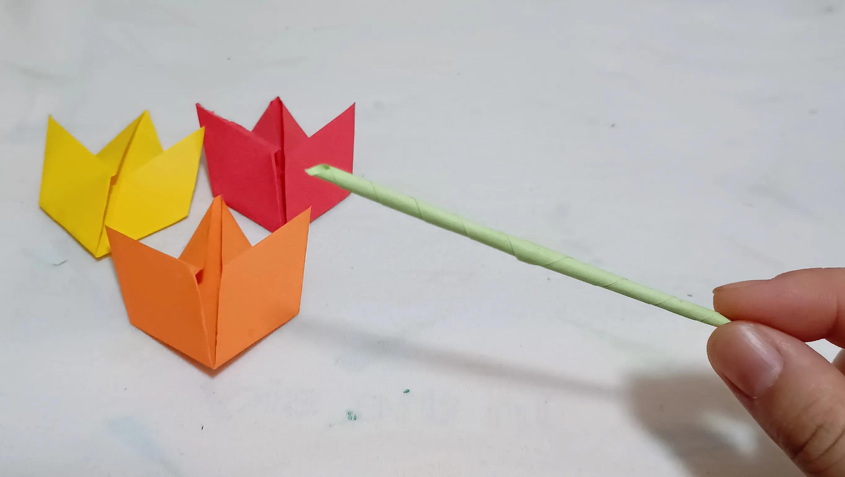 亲子手工折纸叶子,手工折纸幼儿园枫叶