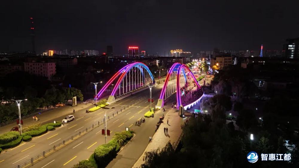 最美龙川夜景,龙川二桥灯光秀