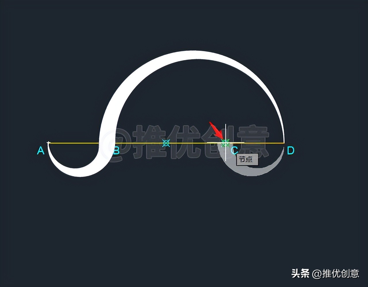 cad绘图多段线圆弧的画法,cad圆弧渐开线的简易画法