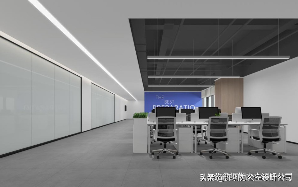 办公室装修设计效果图20平方,办公室装修设计创意图风格